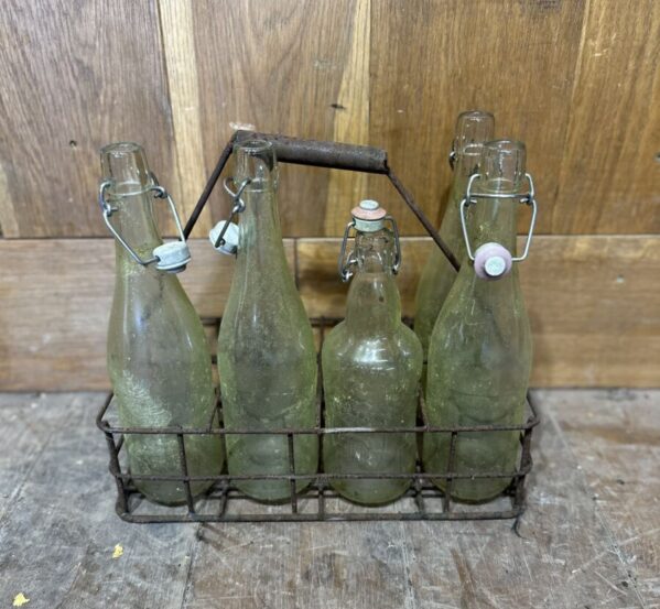 Set of Glass Bottles in Carrier