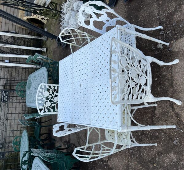 Sturdy Garden Table with Woven Detail