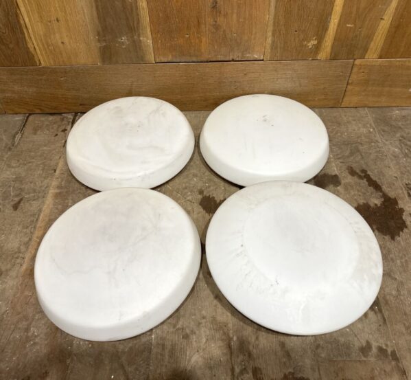 Set of Round Frosted School Light Shades