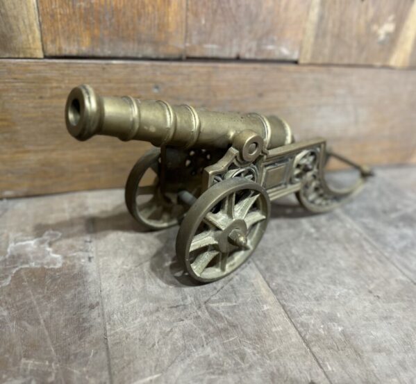 Small Antique Brass Cannon