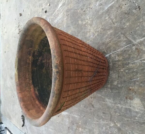 Small Patterned Terracotta Pot