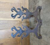 Arts and Crafts Style Cast Iron Dogs