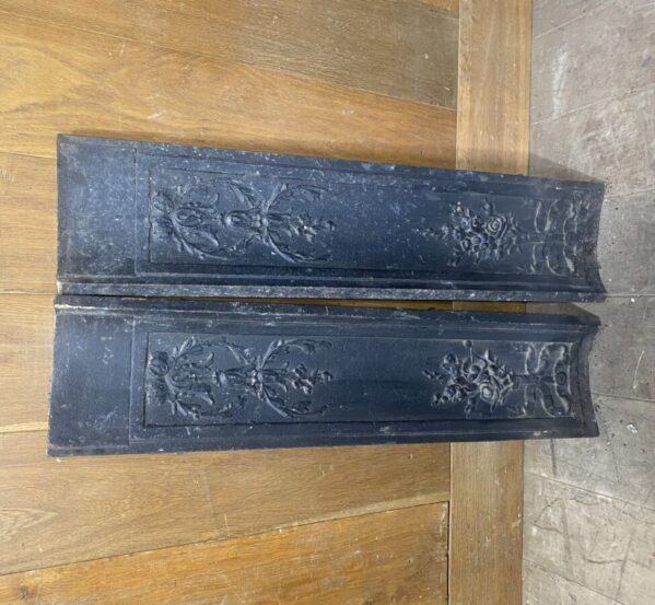 Pair of Small Decorative Cast Iron Panels