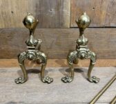 Gorgeous Brass Fireplace Set