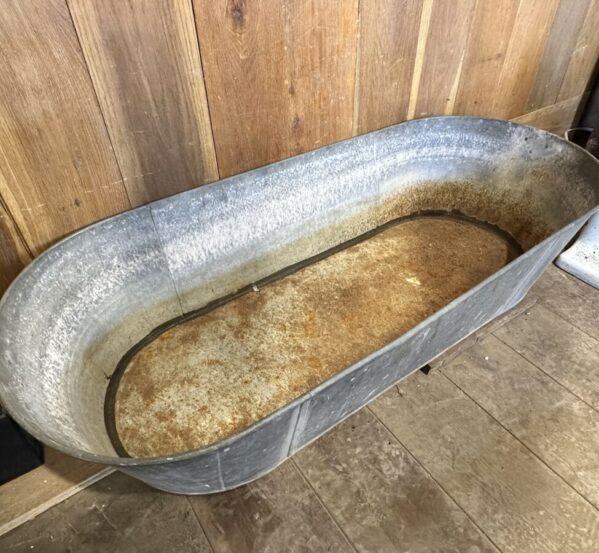 Antique Galvanised Tin Bath
