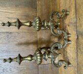Gorgeous Solid Brass Dogs for Fire Irons