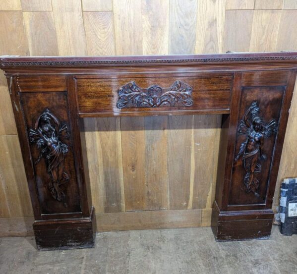 Beautiful Carved Mahogany Fire Surround