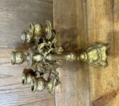 Stunning Ornate Solid Brass Candle Holder