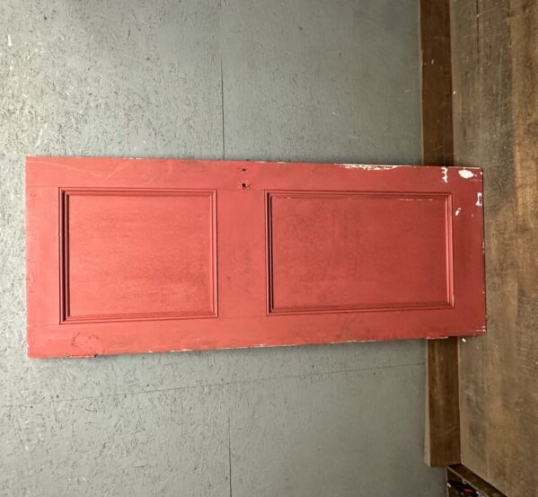Reclaimed Red Beaded 2 Panel Door