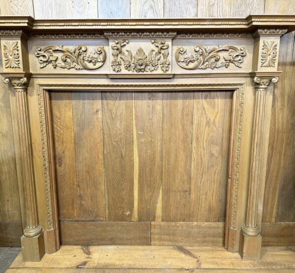 Gorgeous Ornately Carved Fire Surround