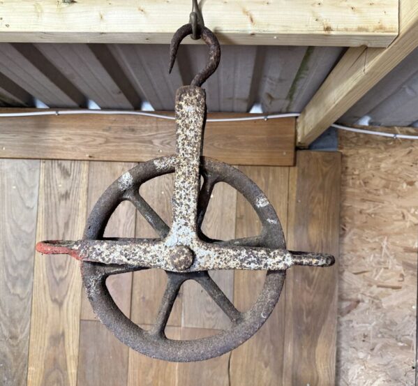 Reclaimed Antique Industrial Pulley