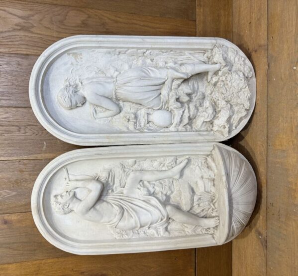 Lovely Plaster Cast Man and Woman