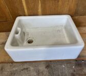 Shallow Crazed Belfast Sink with Small Chip