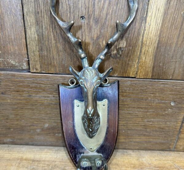 Reclaimed Mounted Brass Stag