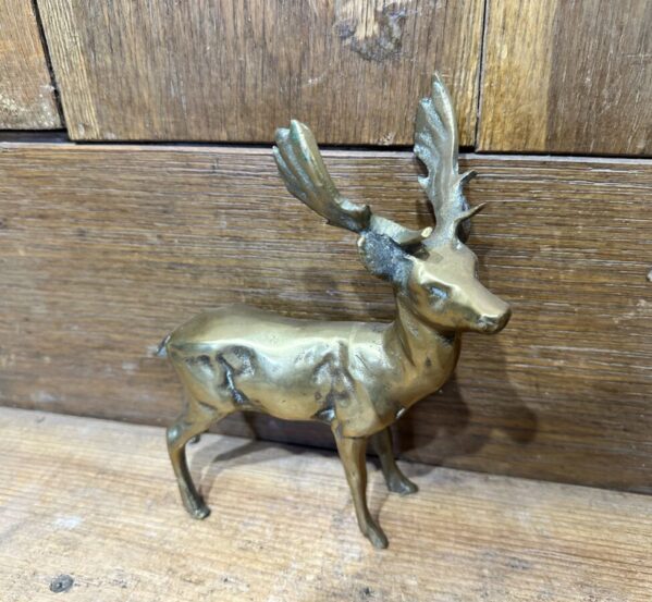 Little Solid Brass Stag Ornament