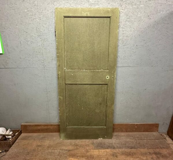 Antique Green 1 over 1 Panel Door