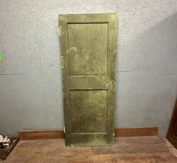 Thick Green Antique 2 Panel Door