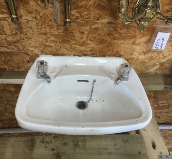 Small Simple Sink with H/C Taps