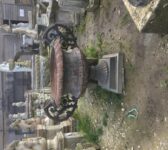 Cast Iron Urn with Beautiful Detailed Handles