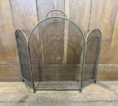 Rounded Brass Fire Guard