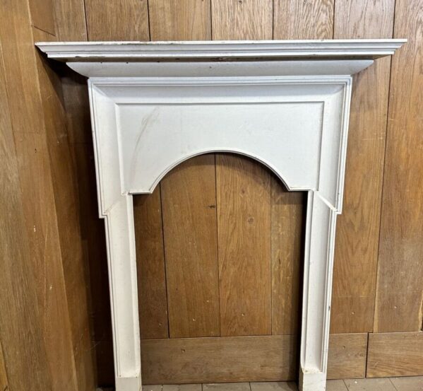 White Cast Iron Surround with Mantle