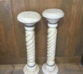 Decorative Twisted Marble Pillar