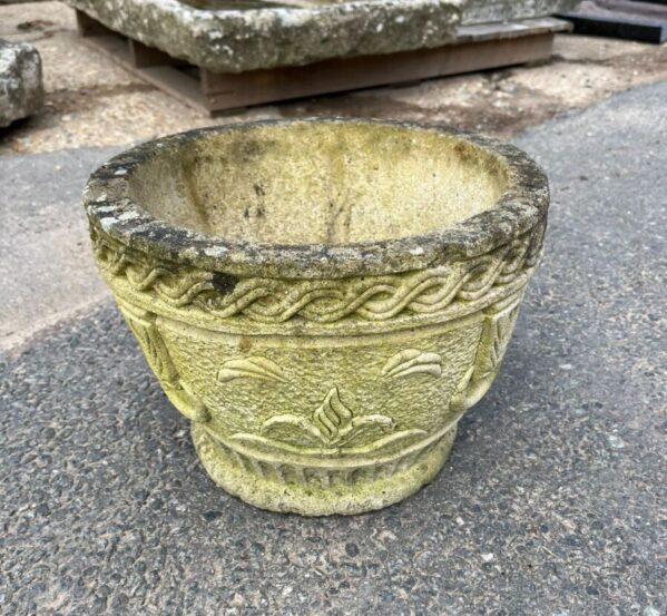 Small Weathered Decorative Pot
