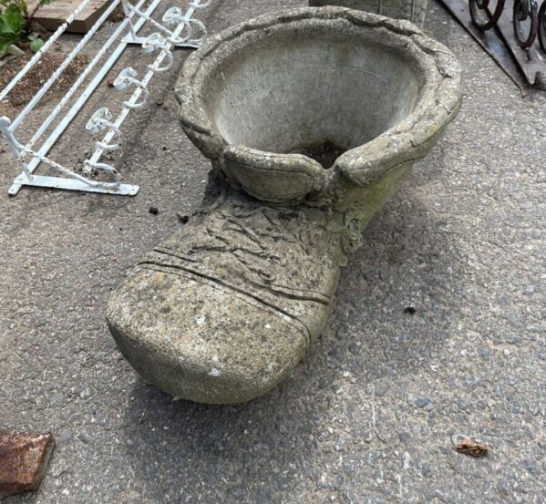 Weathered Large Boot Planter