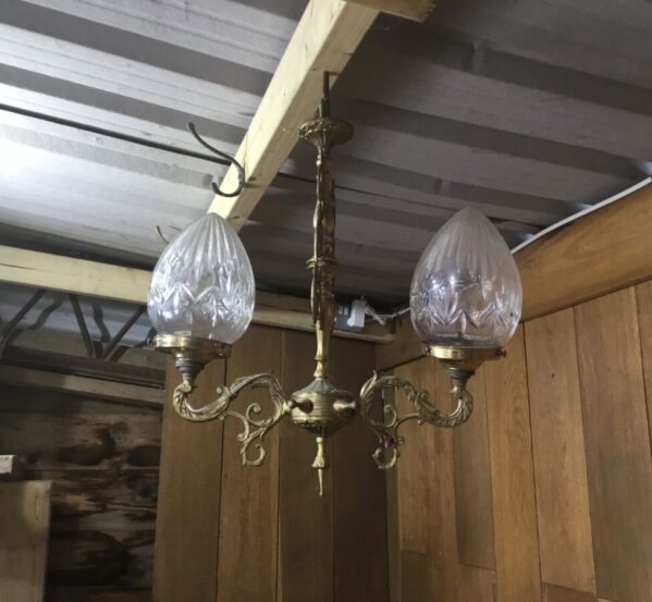 Twin Glass Hanging Light