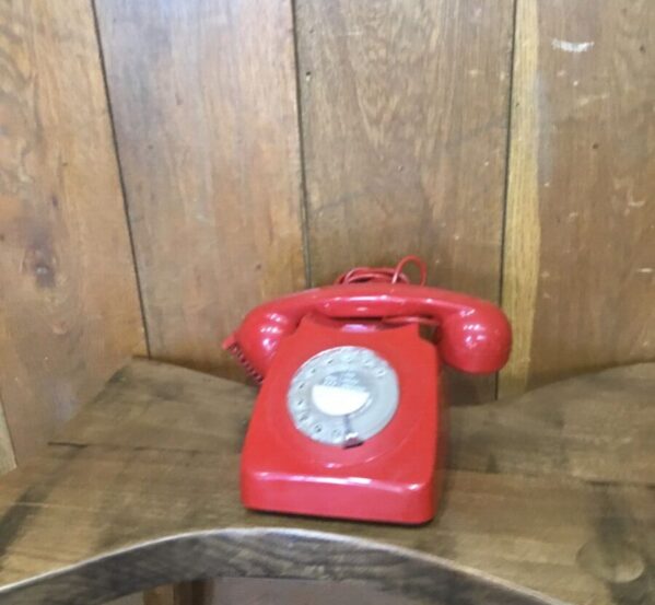 Classic Red Dial-up Phone
