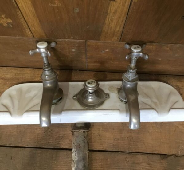 Old Bath Tap Section And Waste Pipe