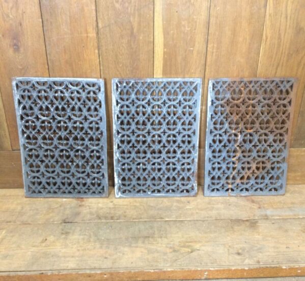 3 Matching Cast Iron Grates