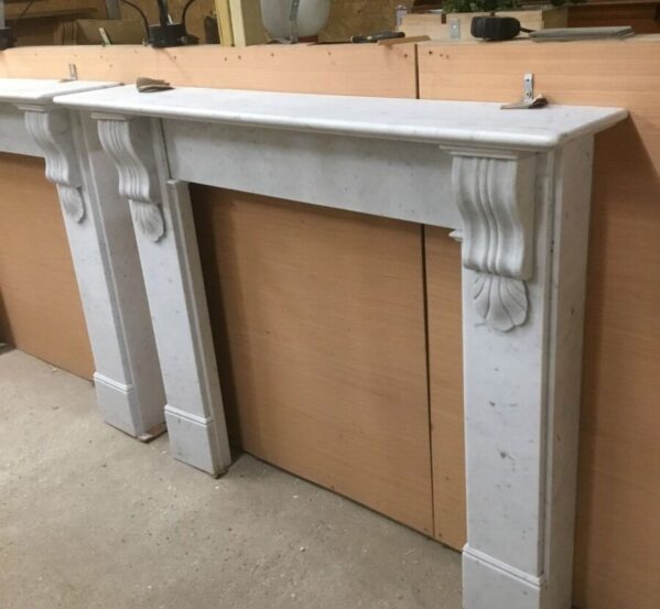 Scroll Marble Fire Place (Damaged)