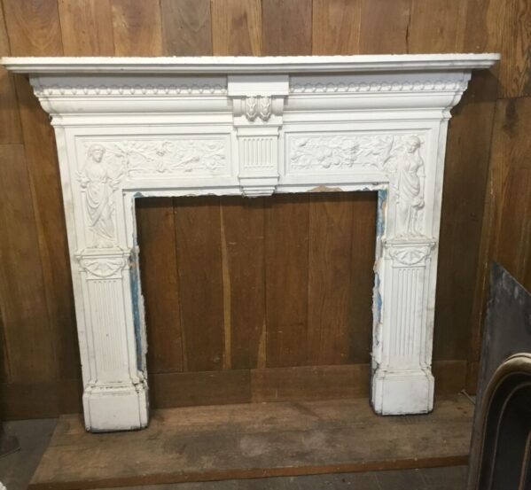 Two Lady Fire Place Surround