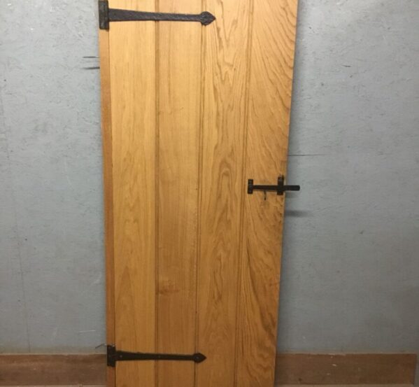 Modern Oak Door With Part Frame