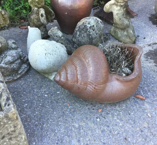 Decorative Snail Shell Planter
