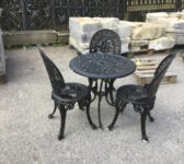 Black 3 Person Table With Chairs