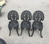 Black 3 Person Table With Chairs