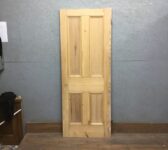 Stripped Half Beaded 4 Panel Door