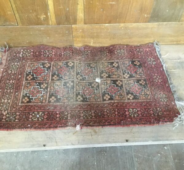 Red Well Used Rug