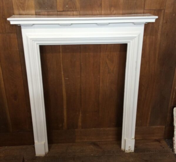 Tall Simple White Painted Fire Surround