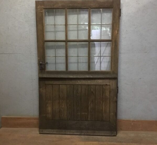 Large Oak Barn Door With Windows