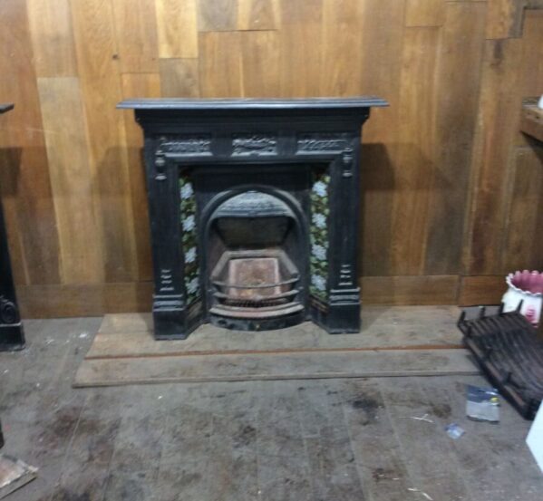 Pretty Complete Cast Iron Fireplace