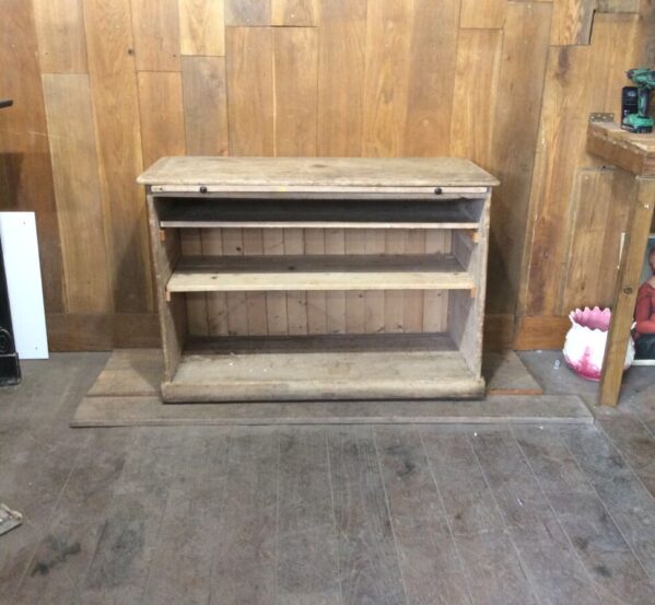 Antique Pine Shelves With Pull Out Shelf