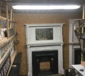 White fire Surround With Columns