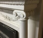 White fire Surround With Columns