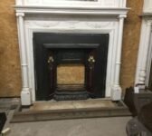 White fire Surround With Columns