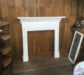 Beautiful White Painted Cast Iron Fire Surround