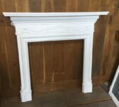 Beautiful White Painted Cast Iron Fire Surround