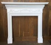 Beautiful White Painted Cast Iron Fire Surround